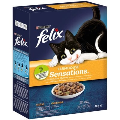 Kody rabatowe Karma dla kota FELIX Farmhouse Sensations Kurczak z indykiem i warzywami 1 kg