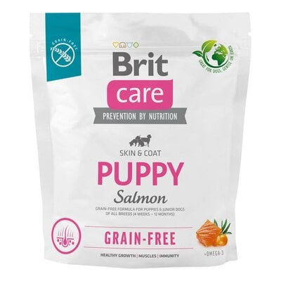 Kody rabatowe Karma dla psa BRIT CARE Dog Grain-Free Puppy Salmon 1 kg