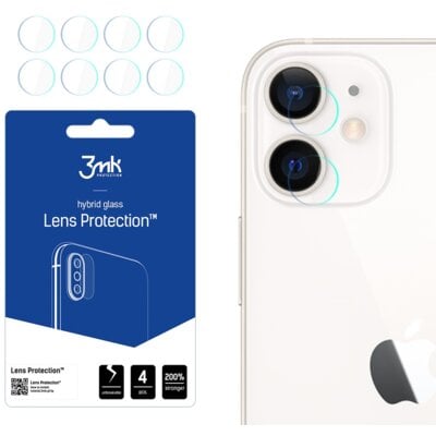 Kody rabatowe Avans - Szkło hybrydowe na obiektyw 3MK Lens Protection do Apple iPhone 12