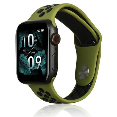 Kody rabatowe Avans - Pasek BELINE Sport Silicone do Apple Watch 2/3/4/5/6/7/8/SE/SE 2/Ultra (42/44/45/49mm) Zielono-czarny