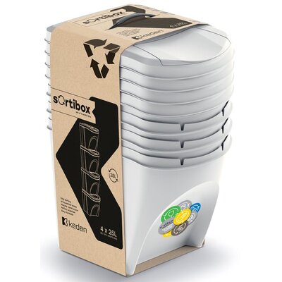 Kody rabatowe Avans - Kosz na śmieci KEDEN Sortibox IKWB25S4-427C 100L Szary