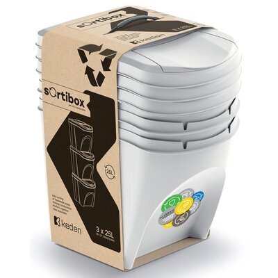 Kody rabatowe Avans - Kosz na śmieci KEDEN Sortibox IKWB25S3-427C 75L Szary