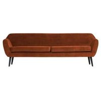 Kody rabatowe 9design sklep internetowy - Woood :: Sofa Rocco velvet rdzawa szer. 230 cm rozm. XL