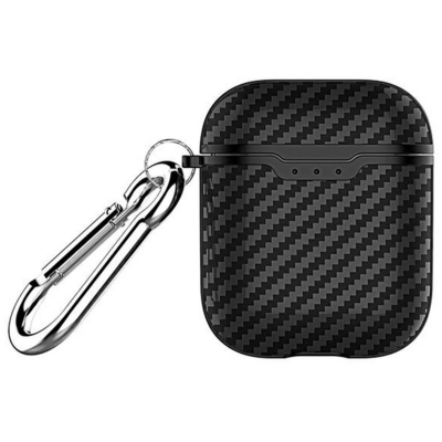 Kody rabatowe Avans - Etui na słuchawki BELINE Carbon do Apple AirPods 1/2 Czarny