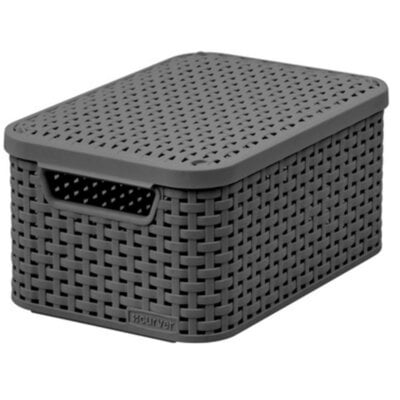 Kody rabatowe Avans - Koszyk CURVER Style Box M V2 + LID - DRG308 Ciemnoszary