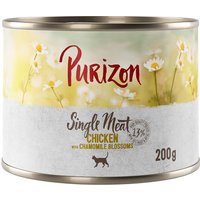Kody rabatowe Pakiet Purizon Single Meat, 24 x 200 g - Kurczak z kwiatami rumianku
