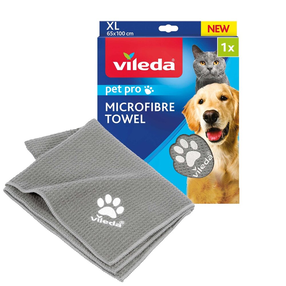 Kody rabatowe Krakvet sklep zoologiczny - VILEDA Pet Pro XL Ręcznik z mikrofibry dla zwierząt - 100x65 cm
