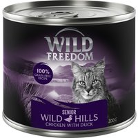 Kody rabatowe zooplus - Wild Freedom Senior, Wild Hills – Kaczka i kurczak - 6 x 200 g