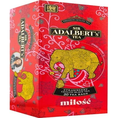 Kody rabatowe Avans - Herbata ADALBERTS Strawberry Miłość (20 sztuk)