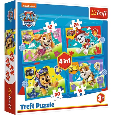 Kody rabatowe Puzzle TREFL Psi Patrol Biegnące Pieski 4w1 34628 (71 elementów)