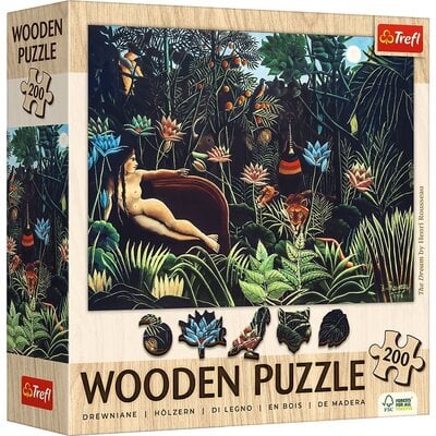 Kody rabatowe Puzzle TREFL Wooden Puzzle Sen Henri Rousseau 20253 (200 elementów)