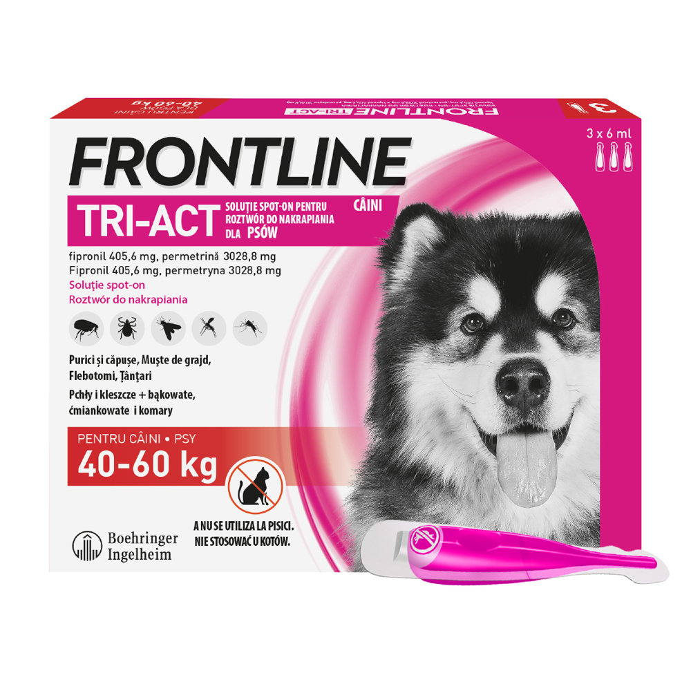 Kody rabatowe Krakvet sklep zoologiczny - FRONTLINE TRI-ACT Spot-On dla psa XL 3x6 ml