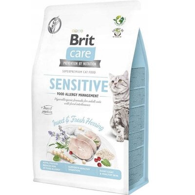Kody rabatowe Karma dla kota BRIT CARE Cat Grain-Free Sensitive Owady i śledź 2 kg