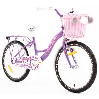 Kody rabatowe Avans - Rower dziecięcy GERMINA BMX 20 cali dla dziewczynki Fioletowy