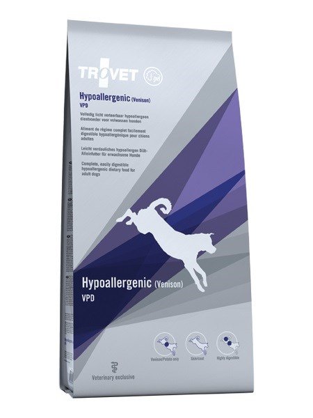 Kody rabatowe TROVET Hypoallergenic VPD z dziczyzną - sucha karma dla psa - 3 kg