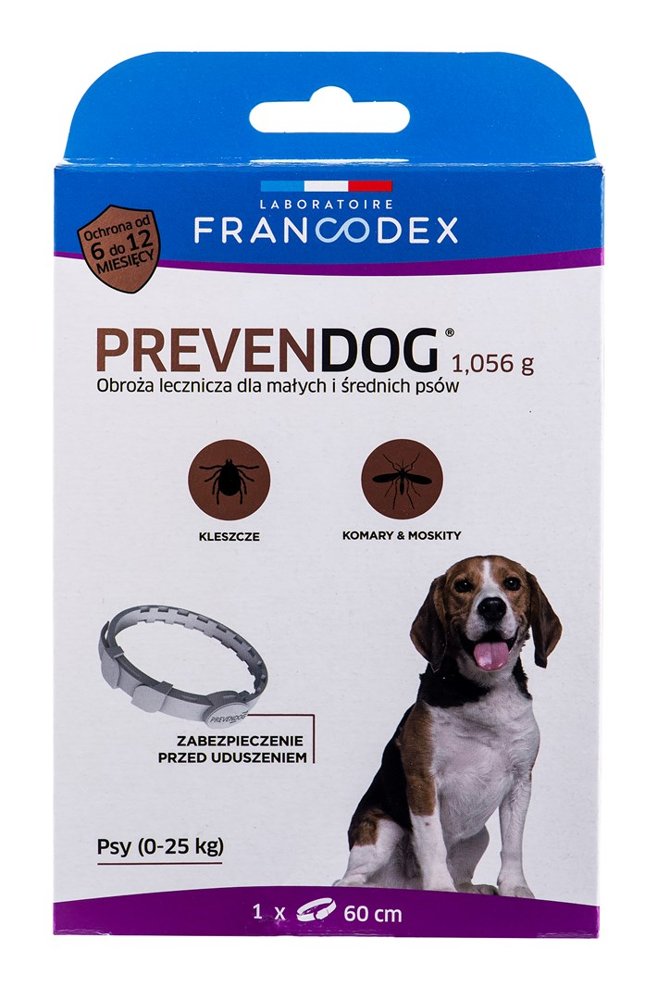 Kody rabatowe Krakvet sklep zoologiczny - FRANCODEX PrevenDog - obroża przeciw kleszczom - 60 cm