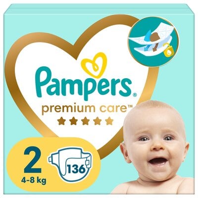 Kody rabatowe Pieluchy PAMPERS Premium Care 2 (136 szt.)