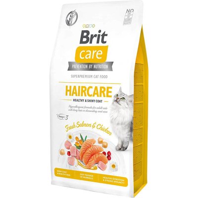 Kody rabatowe Avans - Karma dla kota BRIT CARE Cat Grain-Free Haircare Łosoś i kurczak 7 kg