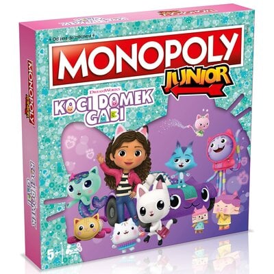 Kody rabatowe Avans - Gra planszowa WINNING MOVES Monopoly Junior Koci Domek Gabi WM04157-POL-4
