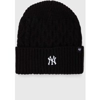 Kody rabatowe Answear.com - 47 brand czapka MLB New York Yankees kolor czarny z cienkiej dzianiny