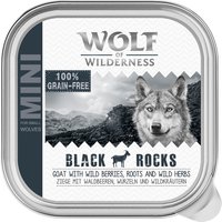Kody rabatowe zooplus - Wolf of Wilderness MINI Adult, tacki 6 x 150 g  - Black Rocks - koza