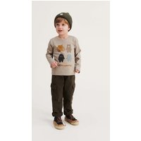 Kody rabatowe Answear.com - Liewood longsleeve bawełniany dziecięcy kolor szary gładki