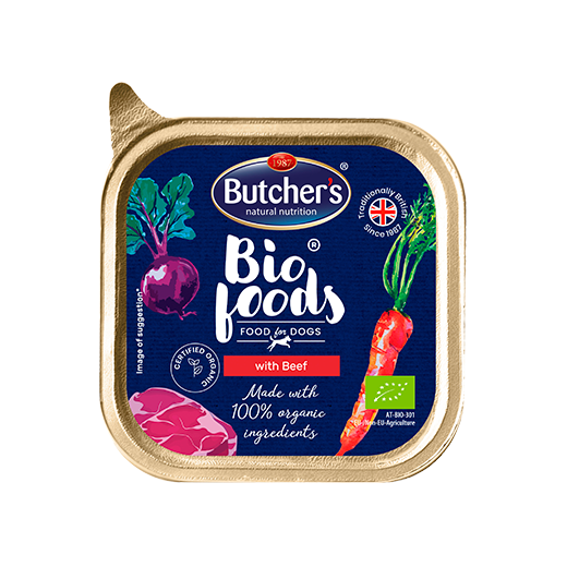 Kody rabatowe Krakvet sklep zoologiczny - Butcher's BIO Foods -  mokra karma dla psa z wołowiną - tacka 150 g