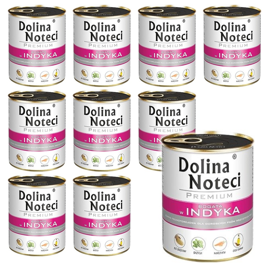 Kody rabatowe Krakvet sklep zoologiczny - DOLINA NOTECI Premium bogata w indyka - mokra karma dla psa - 10x800g