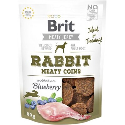 Kody rabatowe Avans - Przysmak dla psa BRIT Jerky Rabbit Meaty Coins Królik 80 g