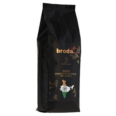 Kody rabatowe Avans - Kawa ziarnista BRODA COFFEE Indie Monsooned Malabar AA Arabica 1 kg