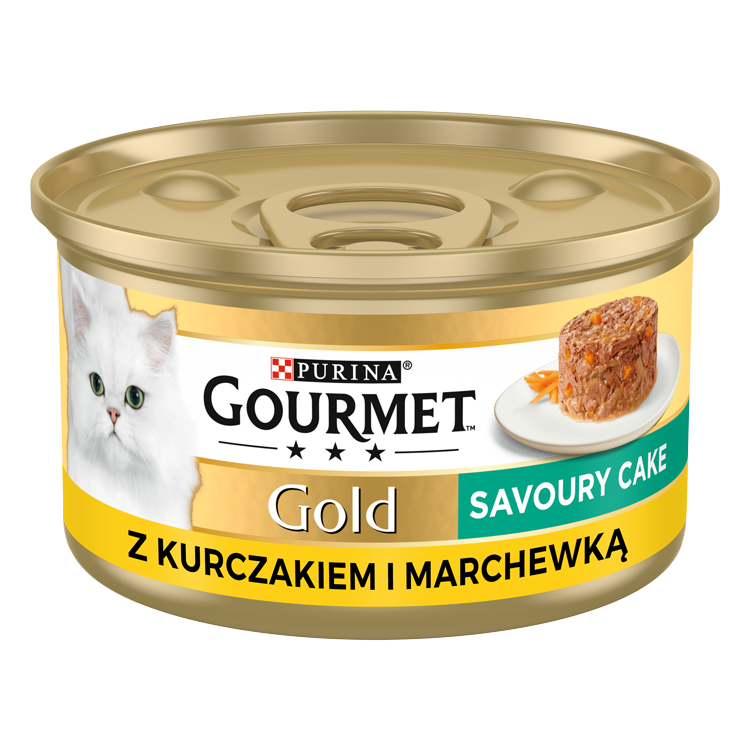 Kody rabatowe Krakvet sklep zoologiczny - Gourmet Gold Savoury Cake kurczak i marchewka - mokra karma dla kota - 85 g