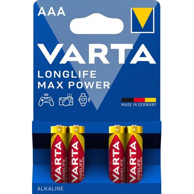 Kody rabatowe Baterie AAA LR3 VARTA Max Tech (4 szt.)