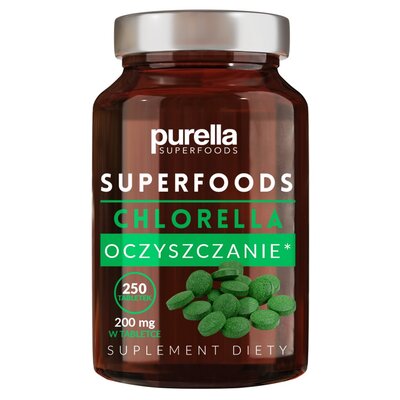 Kody rabatowe Avans - Suplement na trawienie PURELLA Superfoods Chlorella Oczyszczanie (250 tabletek)