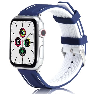 Kody rabatowe Avans - Pasek BELINE Solid Silicone do Apple Watch 2/3/4/5/6/7/8/SE/SE 2/Ultra (42/44/45/49mm) Granatowo-biały