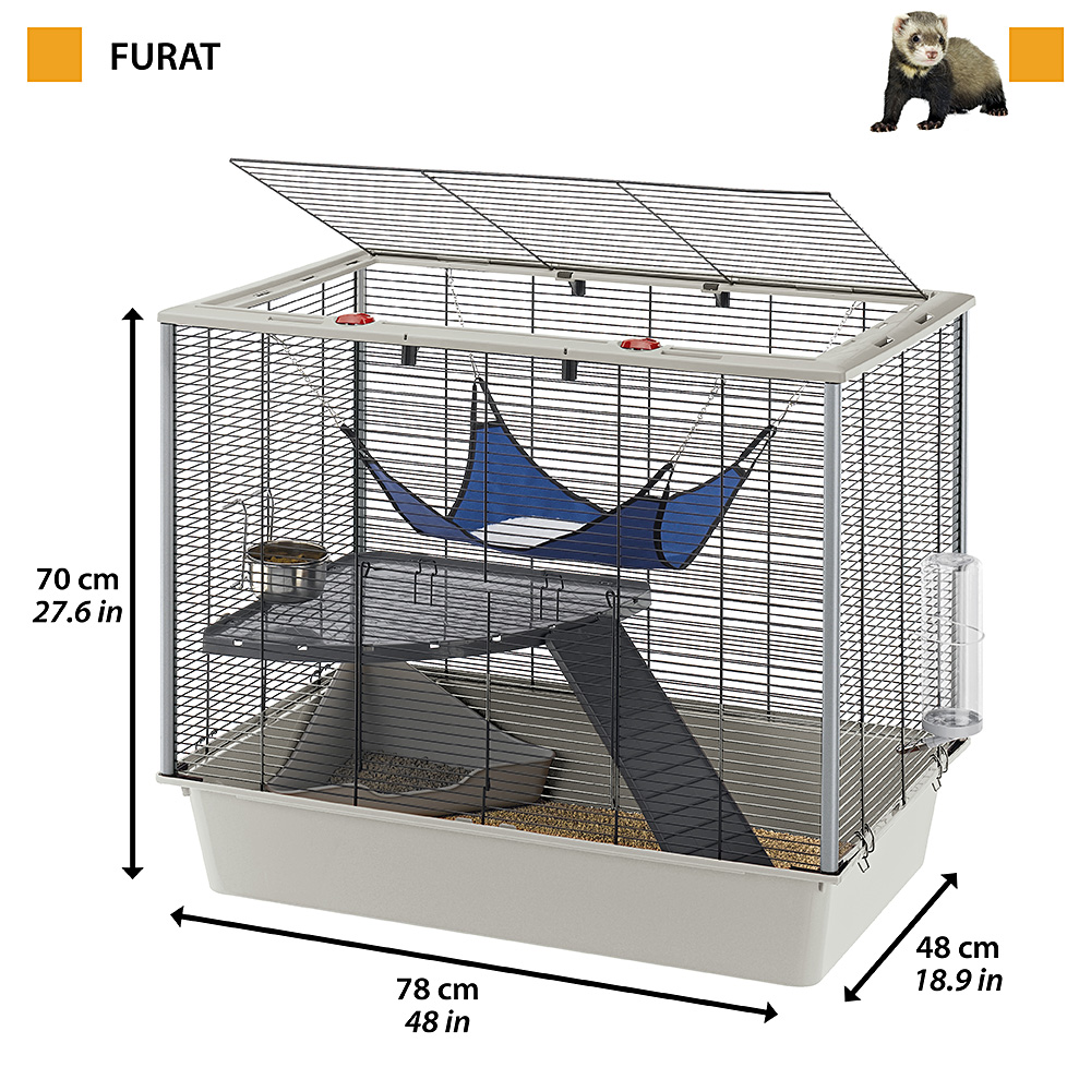 Kody rabatowe Krakvet sklep zoologiczny - FERPLAST Furet Plus - klatka dla fretki Furet Plus