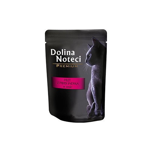 Kody rabatowe Krakvet sklep zoologiczny - DOLINA NOTECI Premium Filet z piersi indyka w sosie - mokra karma dla kota - 85 g