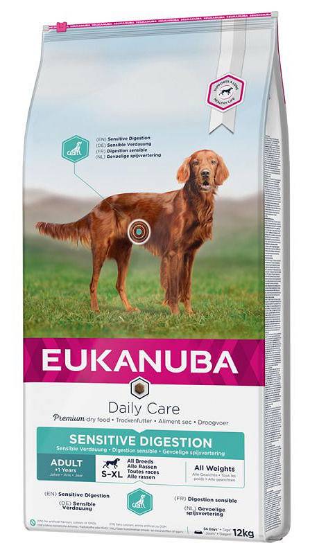 Kody rabatowe Krakvet sklep zoologiczny - EUKANUBA Daily Care Adult Sensitive Digestion - sucha karma dla psa - 12 kg