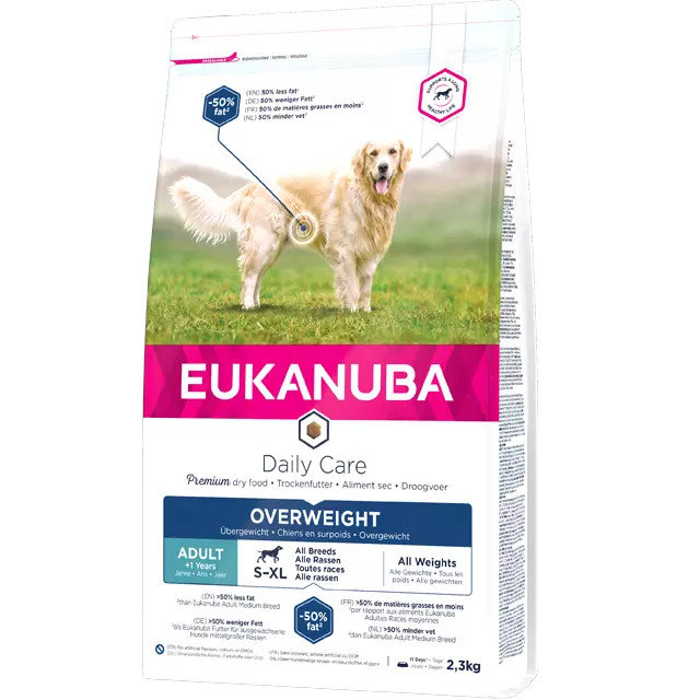 Kody rabatowe Krakvet sklep zoologiczny - EUKANUBA Daily Care Overweight - sucha karma dla psa - 12 kg