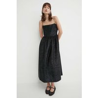 Kody rabatowe Answear.com - Stine Goya sukienka z domieszką wełny kolor czarny midi rozkloszowana SG5576