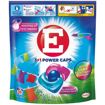Kody rabatowe Kapsułki do prania E 3+1 Power Caps Color - 39 szt.