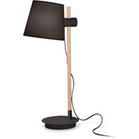 Kody rabatowe Lampy.pl - Ideal Lux Axel lampa stołowa z drewnem, czarna