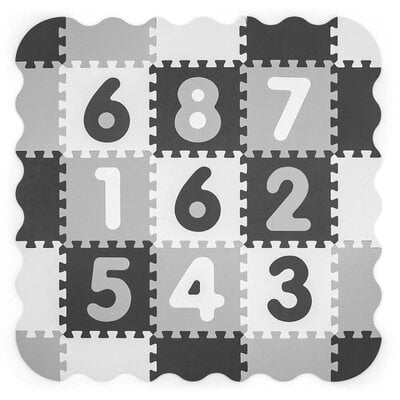 Kody rabatowe Mata piankowa MILLY MALLY Puzzle Jolly Digits 118.5 x 118.5 x 1.2 cm (25 elementów) Szary