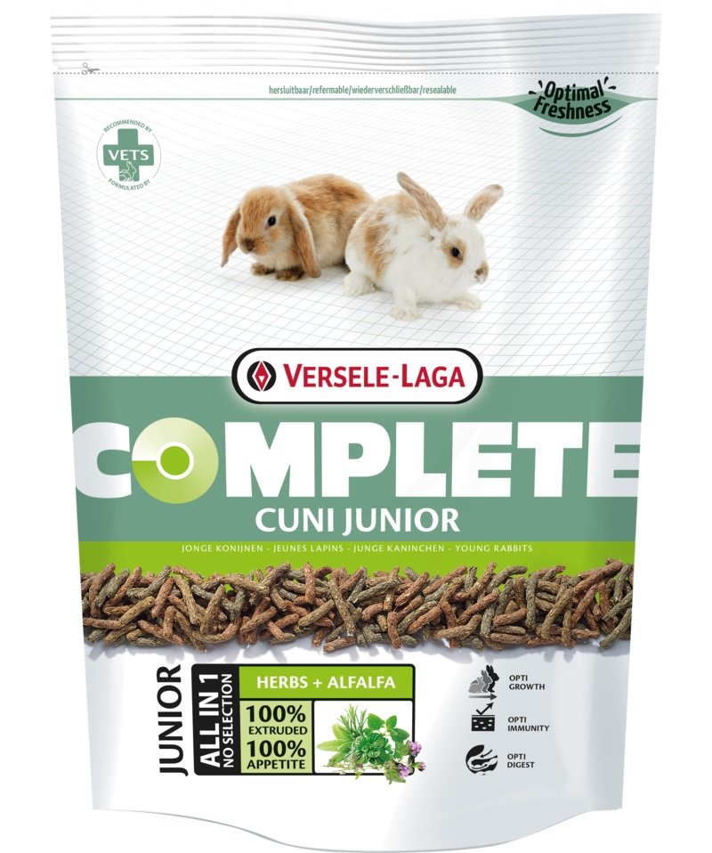 Kody rabatowe VERSELE LAGA Complete Cuni Junior - Karma dla młodych królików - 8 kg