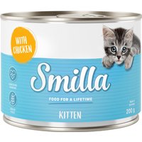 Kody rabatowe zooplus - Korzystny pakiet Smilla Kitten, 12 x 200 g - Z kurczakiem