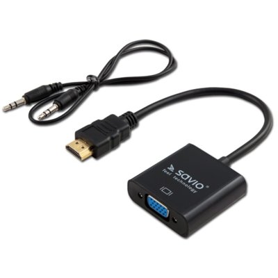 Kody rabatowe Avans - Adapter HDMI - VGA/Jack 3.5 mm SAVIO