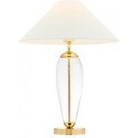 Kody rabatowe 9design sklep internetowy - Kaspa :: Lampa stołowa Rea Gold biało-transparentna