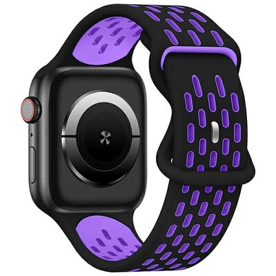 Kody rabatowe Avans - Pasek BELINE New Sport Silicone do Apple Watch 2/3/4/5/6/7/8/SE/SE 2/Ultra (42/44/45/49mm) Czarno-fioletowy