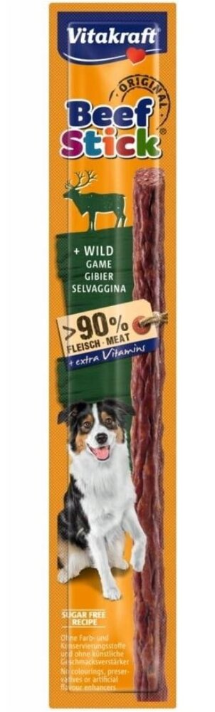 Kody rabatowe Krakvet sklep zoologiczny - VITAKRAFT Beef Stick Dziczyzna - przysmak dla psa - 12 g