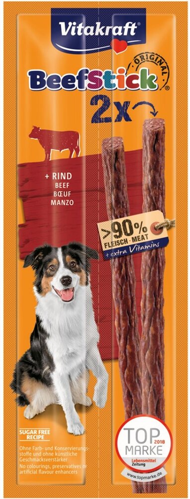 Kody rabatowe Krakvet sklep zoologiczny - VITAKRAFT Beef Stick Wołowina - przysmak dla psa - 2x12 g